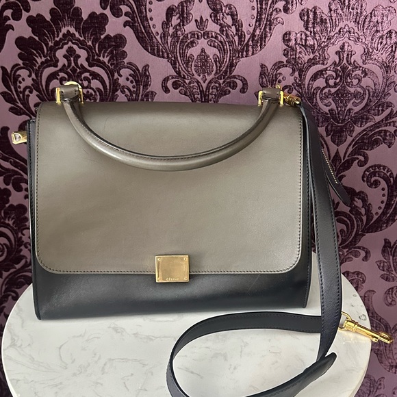 100% Authentic CELINE Trapeze handbag w/ made in italy Bangle retail $150 free - Picture 1 of 14